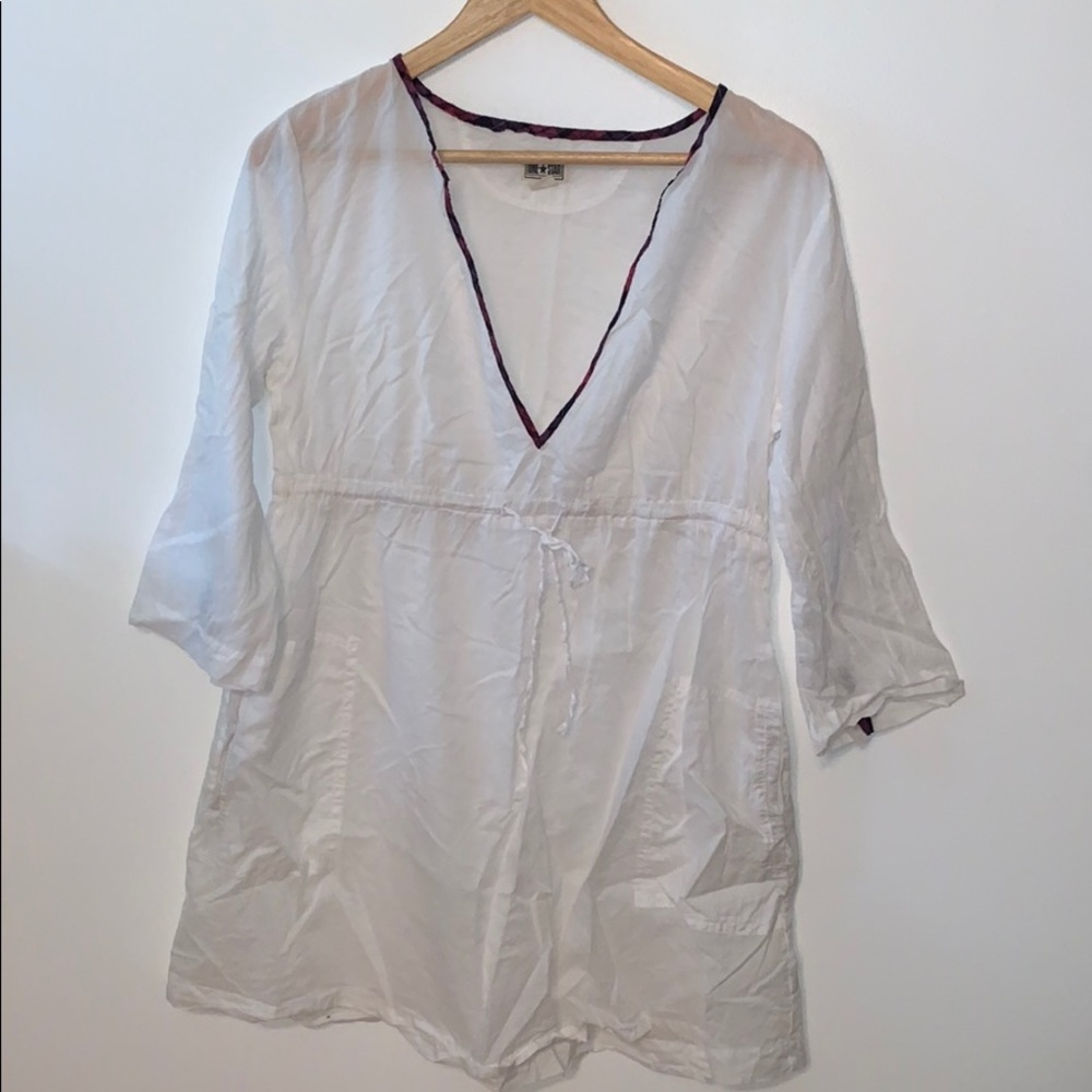 Converse one star beach white cover up size large